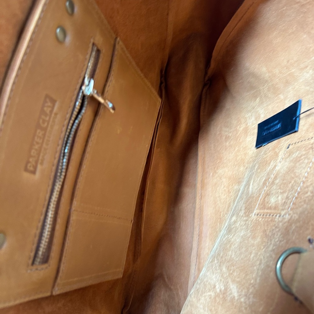 Parker Clay- Merkato Signature Tote-SOLD OUT- Rusty Brown—orig $248 - Picture 4 of 11